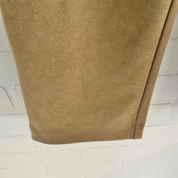 OAK+FORT Women’s Lounge pants Minimalist Faux Suede Camel/Tan Sz S - Picture 15 of 16